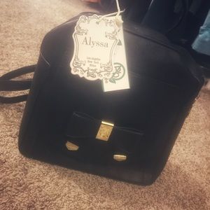Alyssa Black Backpack Purse